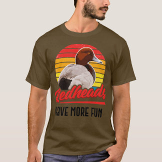 Redheads Have More Fun Retro Style Duck Gift T-Shirt