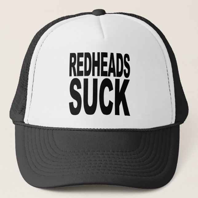 Redheads Suck Trucker Hat (Front)