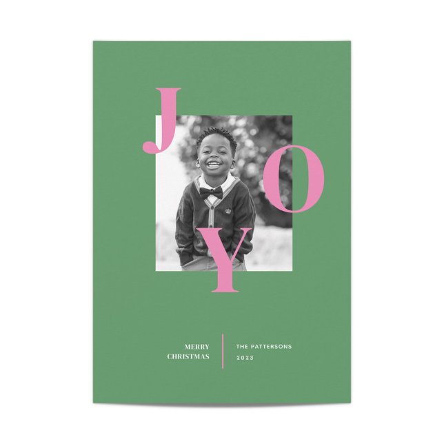 Rediating Joy Holiday Photo Card (Creator Uploaded)