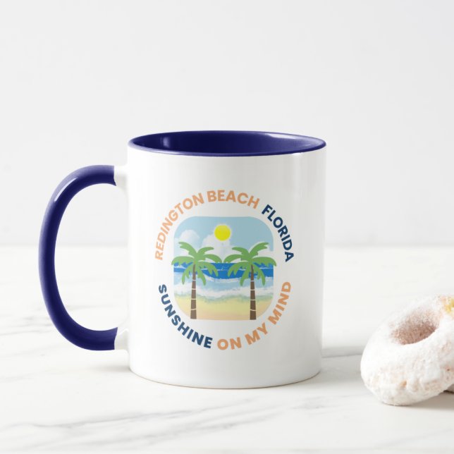 Redington Beach Florida Coffee Mug (With Donut)
