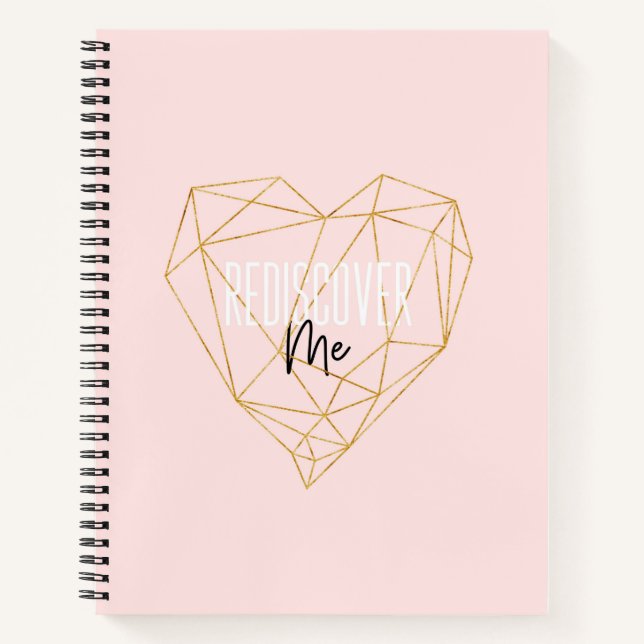 Rediscover Me Large Spiral Notebook (Front)
