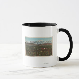Redlands, CA - Mountain & Orchard Scene Mug