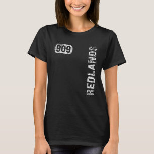 Redlands California 909 Area Code Vintage Retro T-Shirt