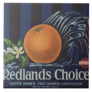 Redlands Choice Orange Crate Label Tile