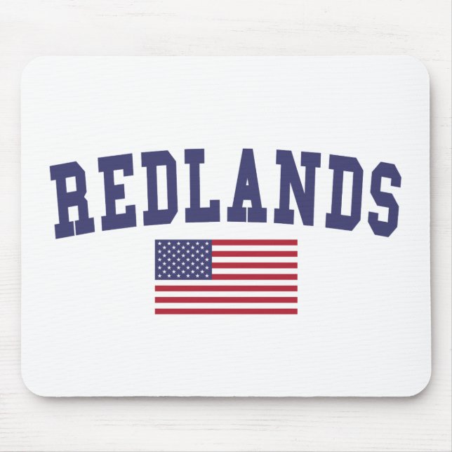 Redlands US Flag Mouse Pad (Front)
