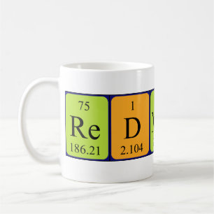 Redmond periodic table name mug