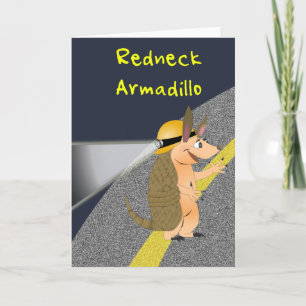Redneck Armadillo Greeting Card
