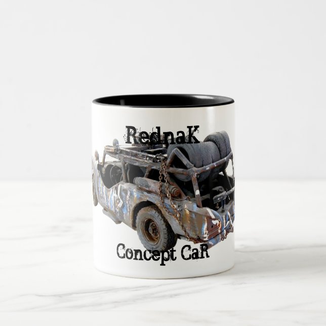 Redneck Car Two-Tone Coffee Mug (Center)