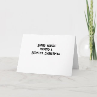 Redneck Christmas Card