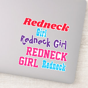 Redneck Girl Clear Stickers Car or Laptop Notebook
