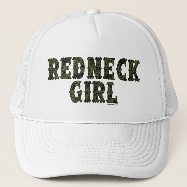 Redneck Girl Green Camo Hats (Front)