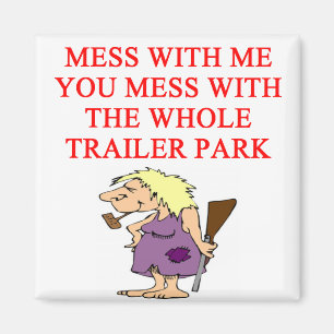 redneck hillbilly joke magnet