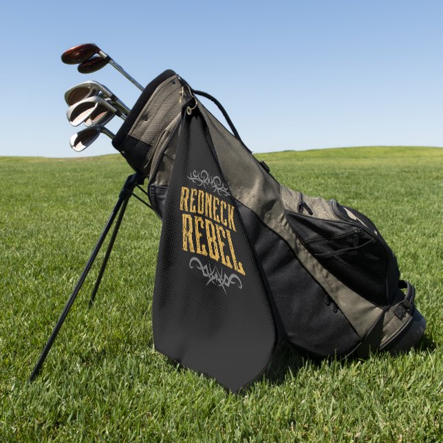 Redneck Rebel  Golf Towel (Green)