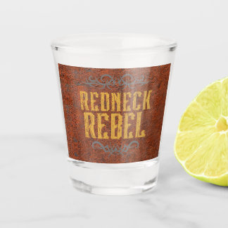 Redneck Rebel Grunge Rust Shot Glass