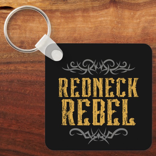 Redneck Rebel  Keychain (Front)