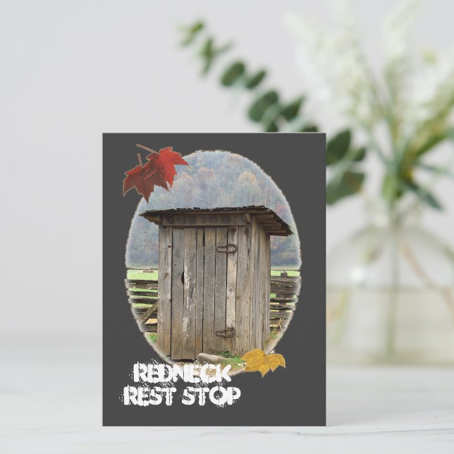Redneck Rest Stop Greeting Card (Creator Uploaded)