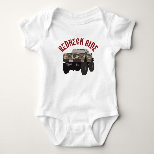 Redneck Ride Baby Bodysuit (Front)