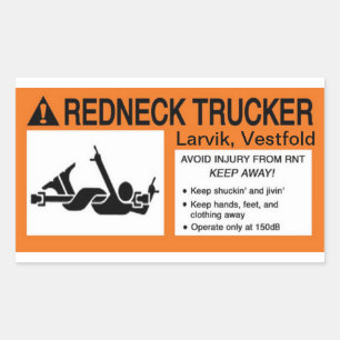 Redneck Trucker Sticker