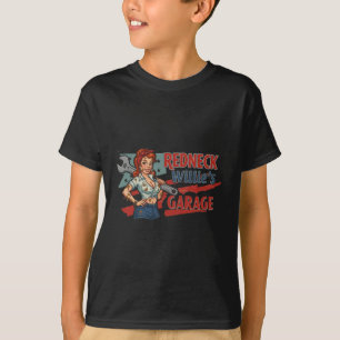 Redneck Willie's Garage Sticker T-Shirt