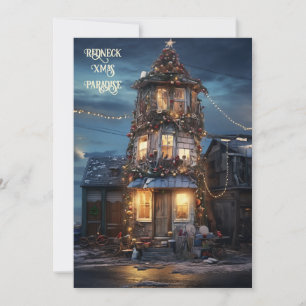 Redneck Xmas Paradise Holiday Card