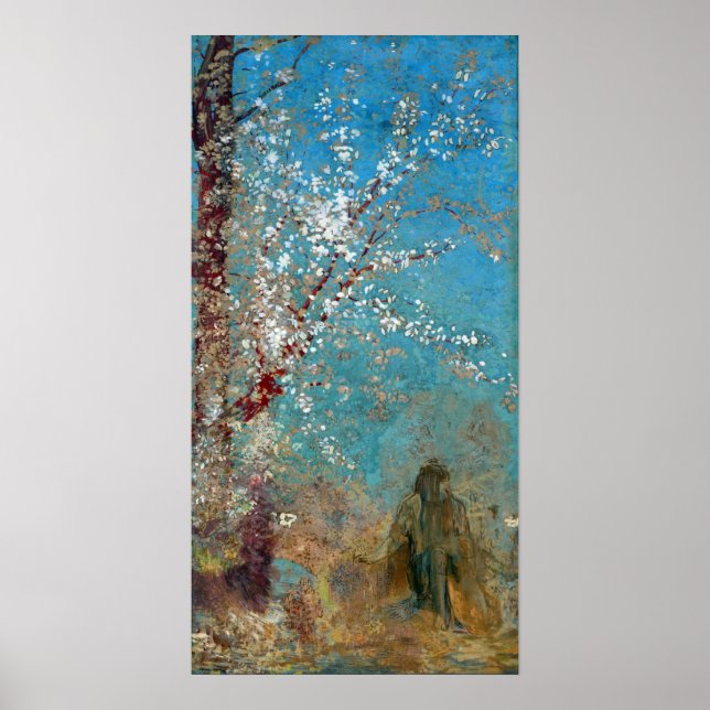 Redon - Figure Under A Blossoming Tree Poster (Front)