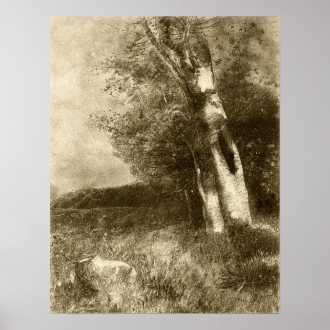 Redon - Landscape 1880 Poster (Front)