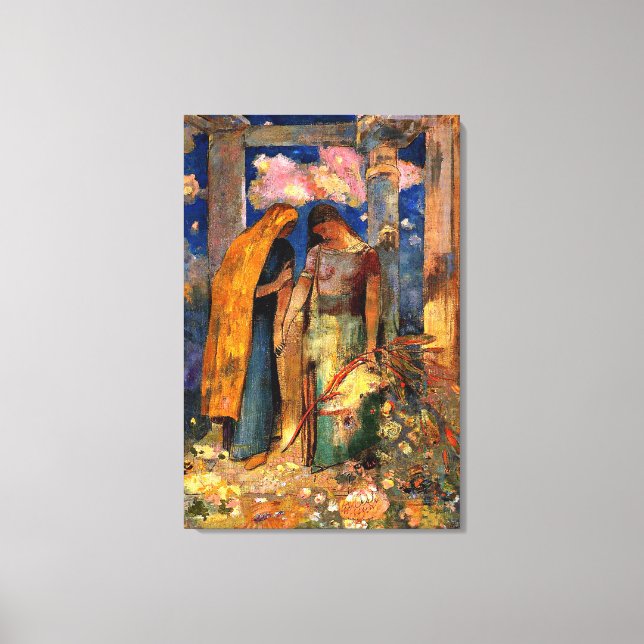 Redon - Mystical Conversation Canvas Print (Front)