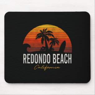Redondo Beach California Palms Vacation Surf Sundo Mouse Pad