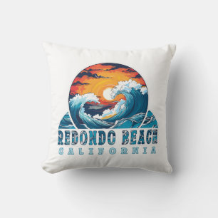 Redondo Beach California Throw Pillow