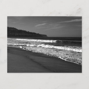 Redondo Beach in Black and White Postcard