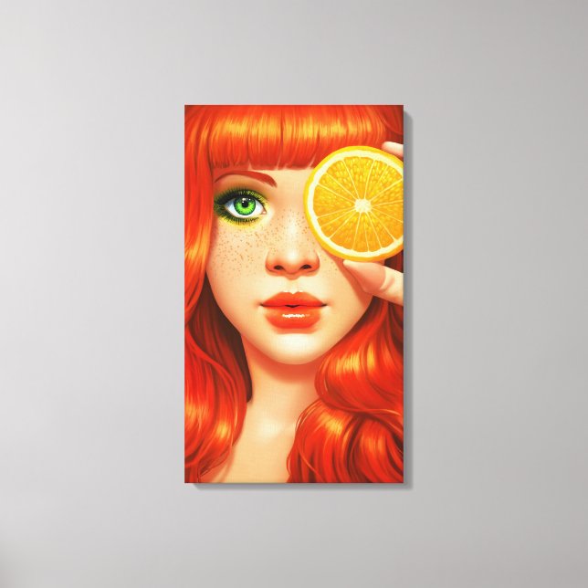 RedOrange Canvas Print (Front)