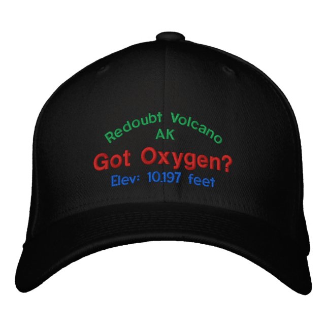 Redoubt Volcano Alaska Elevation Cap (Front)