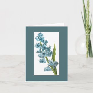 Redoute Blue Hyacinth Notecard
