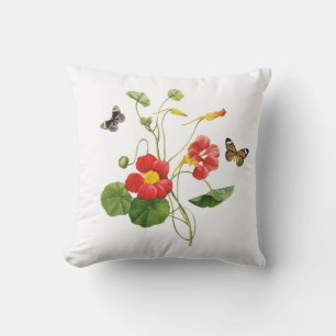 Redoute Flowers Accent Romantic Pillow