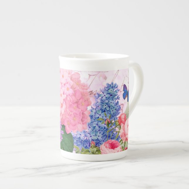 Redoute Flowers Mug Cup (Front Right)
