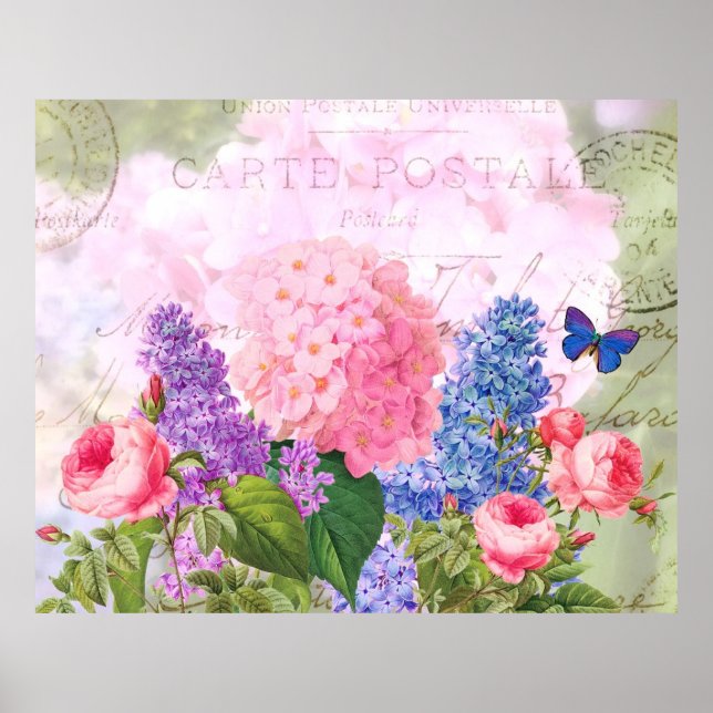 Redoute Flowers Value Poster (Front)
