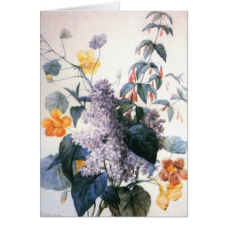 Redoute Lilac Bouquet Card