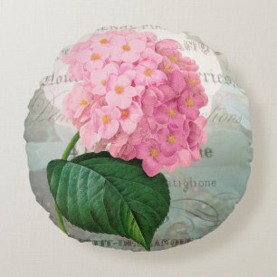 Redoute Pink Hydrangea Coussin pétal