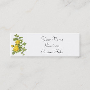 Redoute Yellow Roses Cartes de visite personnalisé