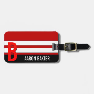RedPersonalized Monogram Custom Tag
