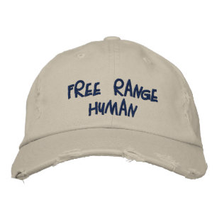 REDREAMING FREE RANGE HUMAN bbcap Embroidered Hat