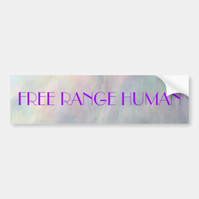 REDREAMING FREE RANGE HUMAN sticker (Front)
