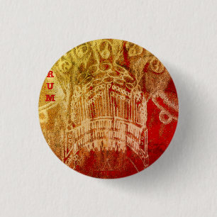 redrum album art  1 inch round button