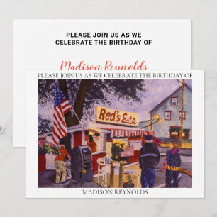 Red's Eats Lobster Shack Anniversaire Invitation