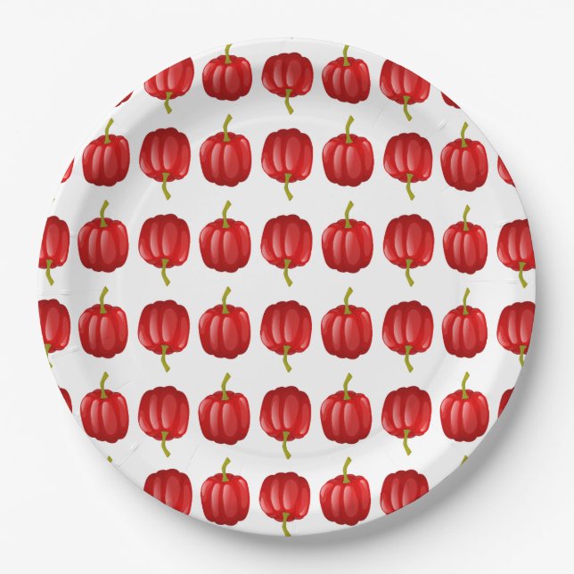 Reds Paper Plate (Front)