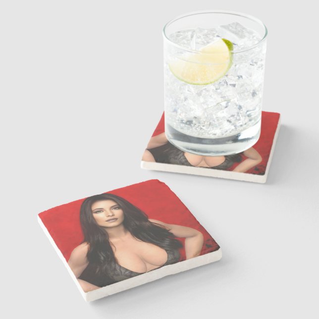 RedSide stone coaster (Side)