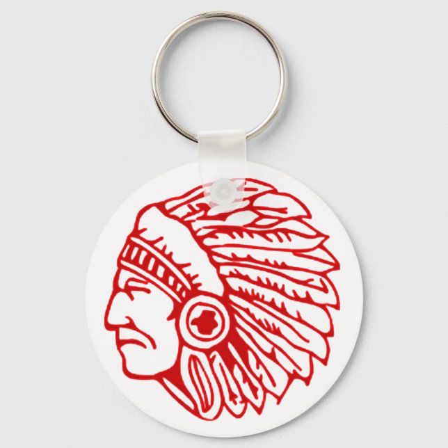 Redskin Red Indian Keychain (Front)