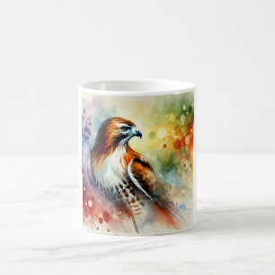 Redtailed hawk 061024AREF142 - Watercolor Coffee Mug