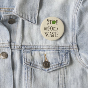Reduce food waste 2 inch round button