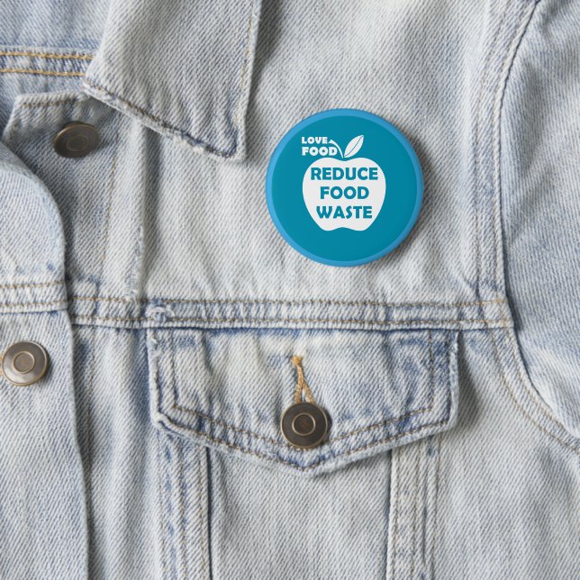 Reduce food waste 2 inch round button (In Situ)
